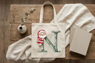 Christmas Santa Alphabet Clipart PNG Graphic by Black Cat · Creative ...