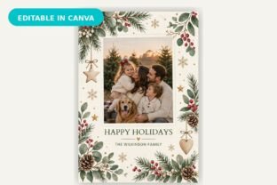 Family Christmas Photo Card Graphic by MS Roster · Creative Fabrica