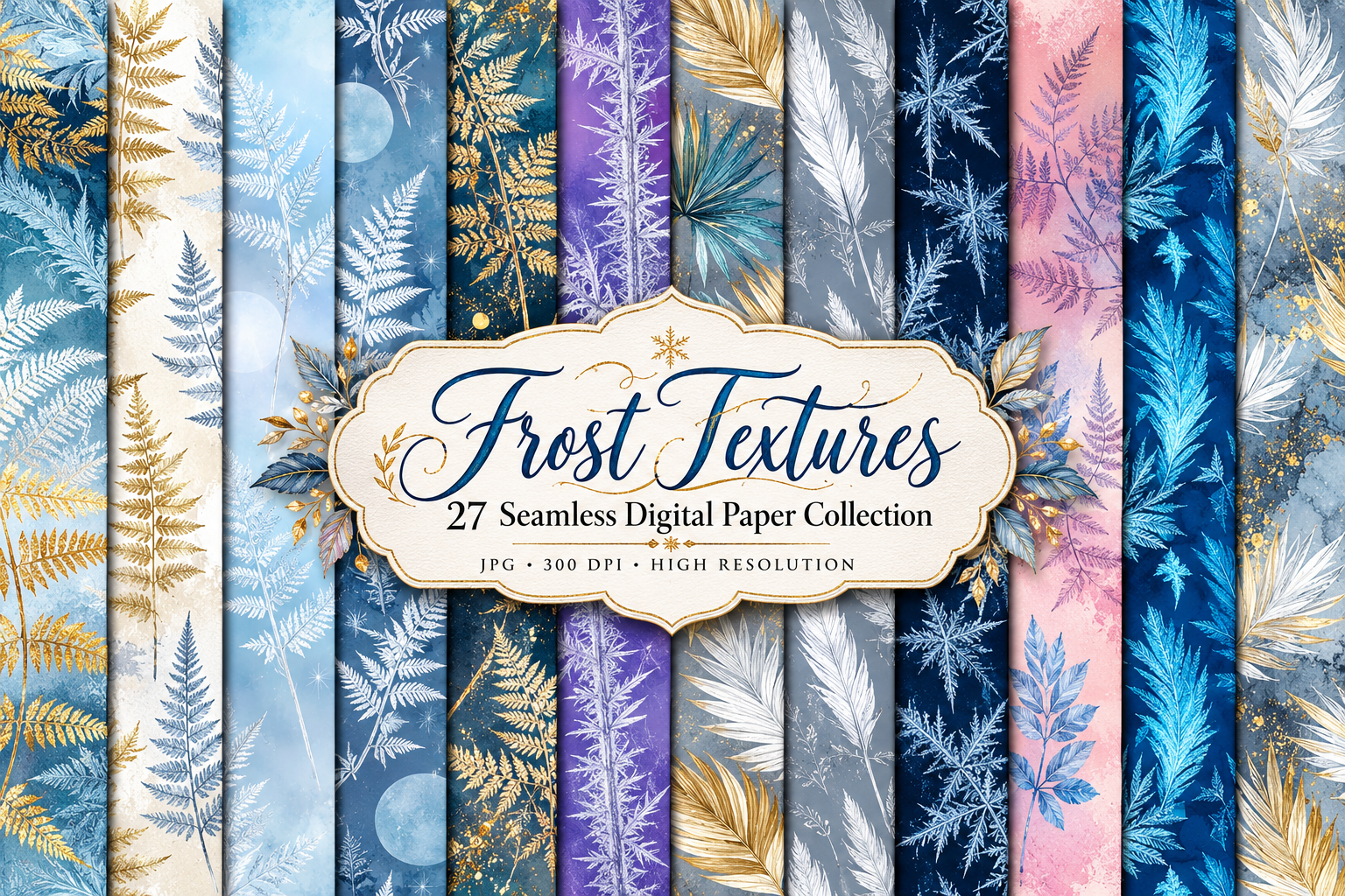 Frost Textures Paper Paper Collection Graphic by Lazy Arts · Creative ...