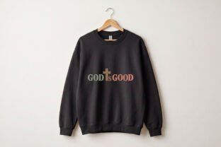 God is Good Embroidery Design Christian · Creative Fabrica