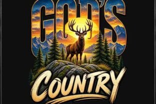 God's Country Deer PNG Graphic by Elvixa Studio · Creative Fabrica