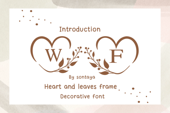 Heart and Leaves Frame