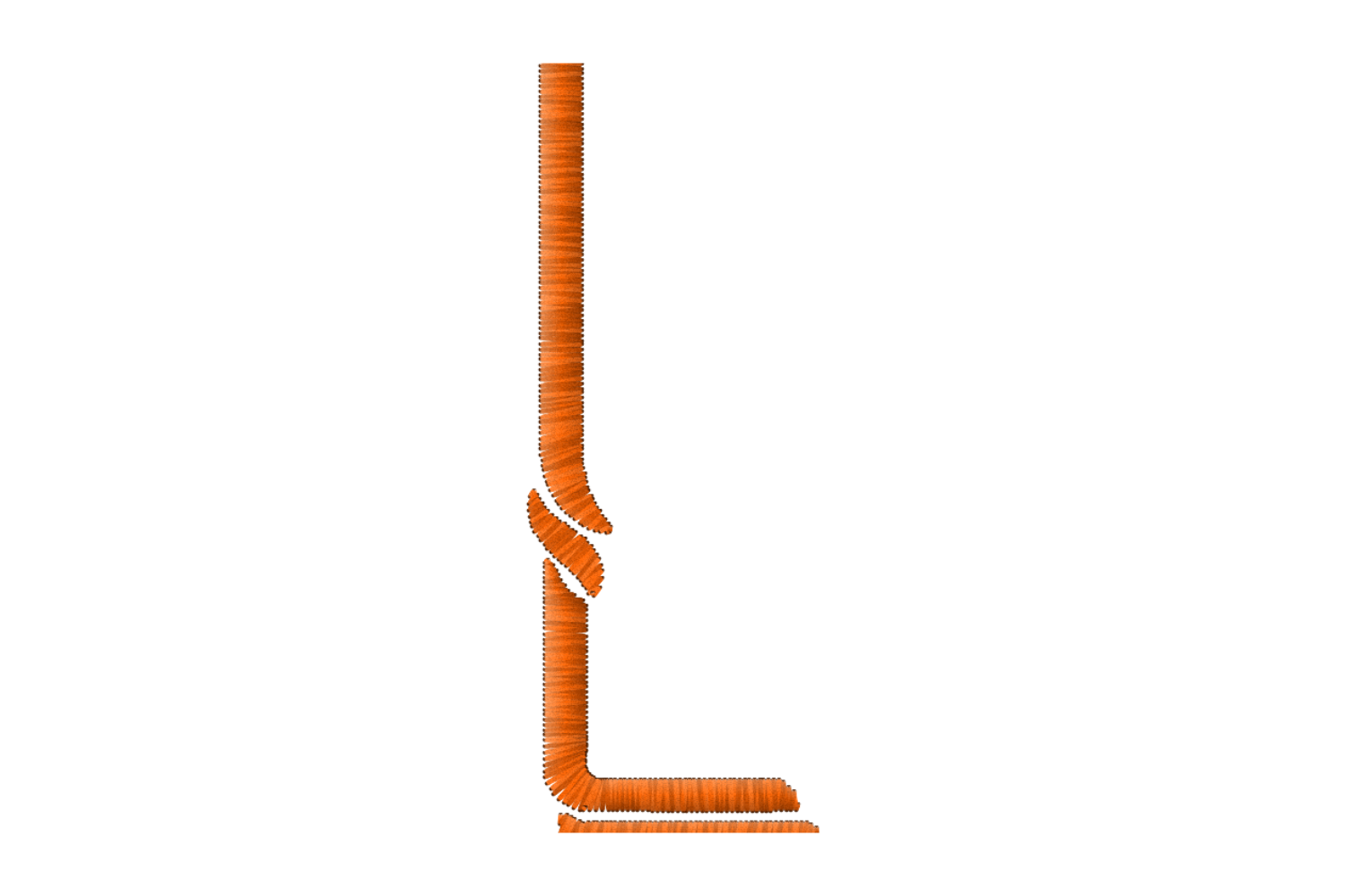 Modern Letter L Embroidery Design · Creative Fabrica