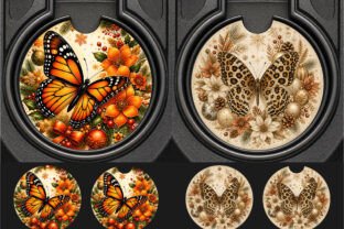 Monarch Leopard Butterfly Car Coaster Graphic by MARY CREATIONS ...