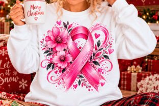 Pink Floral Breast Cancer Awareness Ribb Graphic by Design December ...