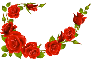 Red Roses Garland Frame Graphic by ArulAraStudio · Creative Fabrica