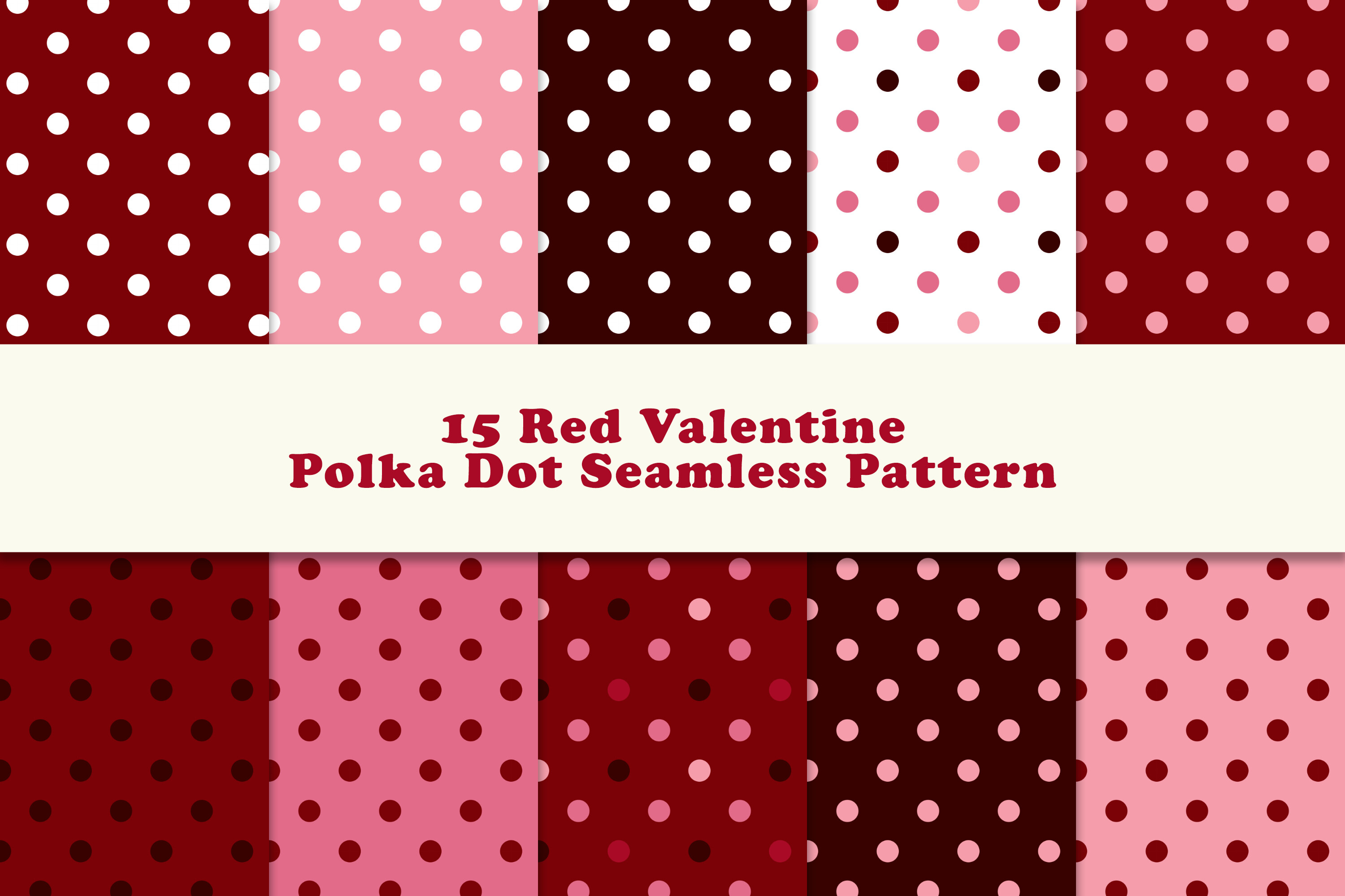 Red Valentine Polka Dot Seamless Pattern Graphic by airudigital ...