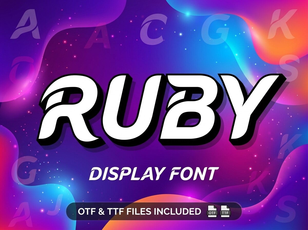 Ruby Font by Raholco · Creative Fabrica