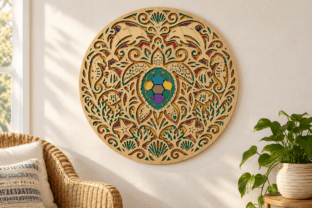 Sea Turtle Ocean Mandala Wall Art · Creative Fabrica