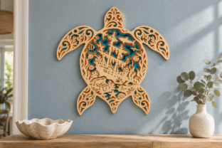 Sea Turtle Shipwreck Mandala Wall Art · Creative Fabrica