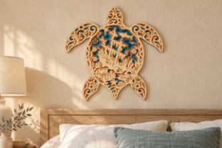 Sea Turtle Shipwreck Mandala Wall Art · Creative Fabrica