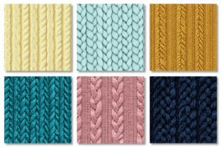 Seamless Knit Texture Pattern Background Graphic by Dream Creation ...