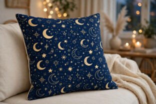 Celestial Moon Seamless Pattern Graphic by Colorway Studio · Creative ...
