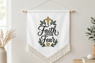 Faith over Fear Embroidery Design · Creative Fabrica