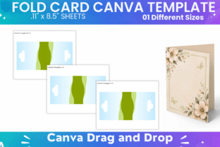 Fold Card Template 5 X 5 Canva Graphic by Creative [Shop] · Creative ...