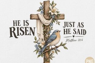He is Risen Just As He Said PNG, Easter Graphic by Camel Muse ...