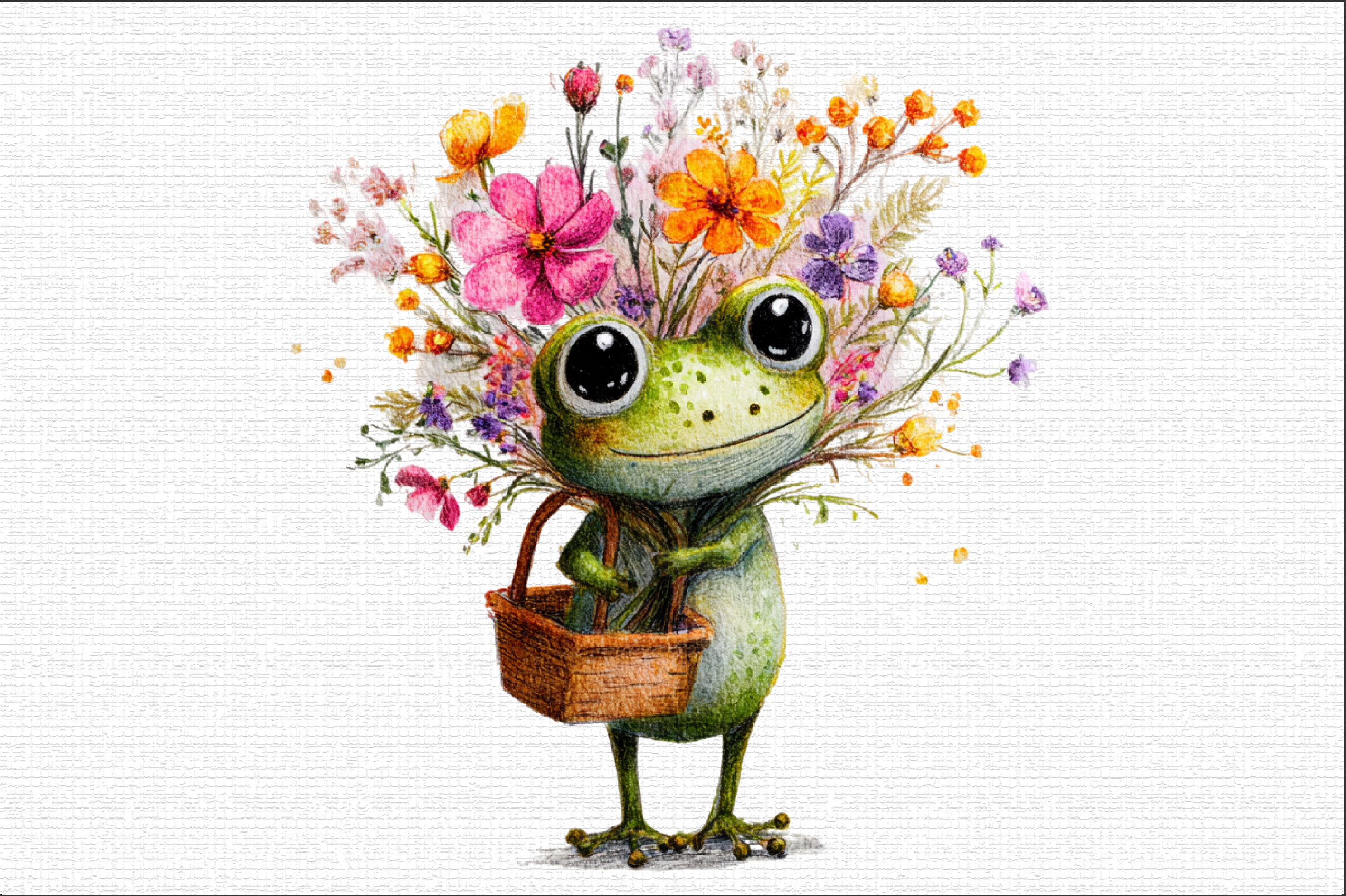 Watercolor Frog Clipart Design Graphic by Sublimation Design · Creative ...