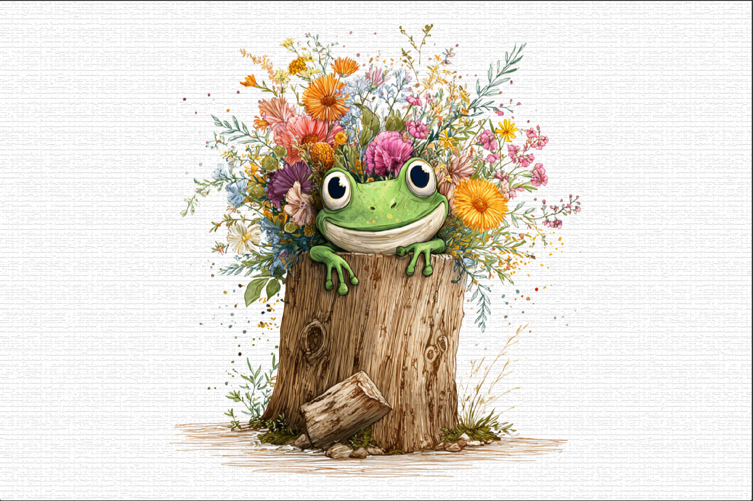 Whimsical Watercolor Frog Clipart Graphic by Sublimation Design ...