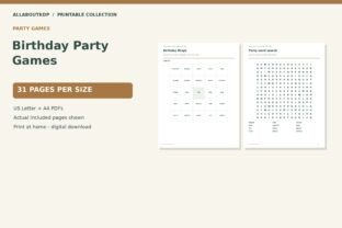 Birthday Party Games Graphic by allaboutkdp · Creative Fabrica