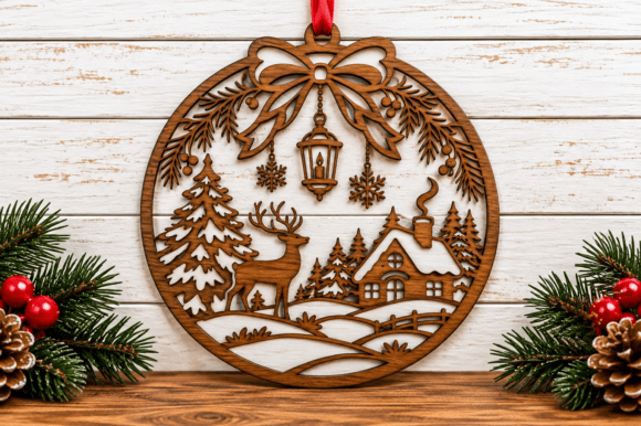Christmas Decoration Laser Cut File (Design 2) laser cut file