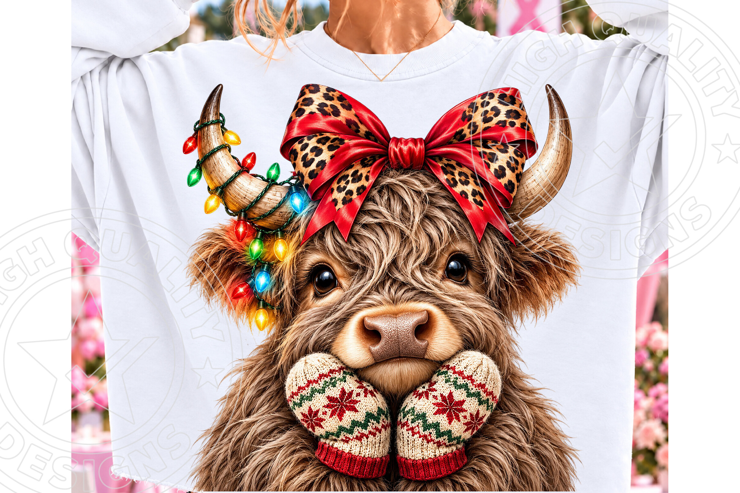 Christmas Highland Cow PNG Graphic by GatewayDesign · Creative Fabrica