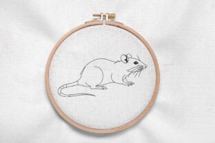 Cute R Mat Cute Rat Outline · Creative Fabrica