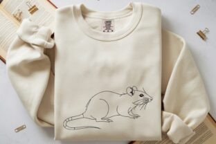 Cute R Mat Cute Rat Outline · Creative Fabrica