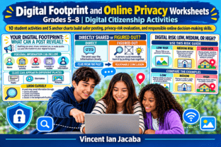 Digital Footprint & Privacy Worksheets Graphic by vinceianj2024 ...