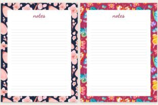 Floral Notepad - 14 Different Designs Graphic by UtCeDesigns · Creative ...