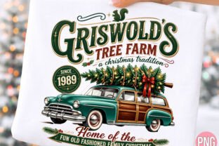 Griswold Tree Farm Vintage PNG Tshirt Graphic by ROSE CREATION ...