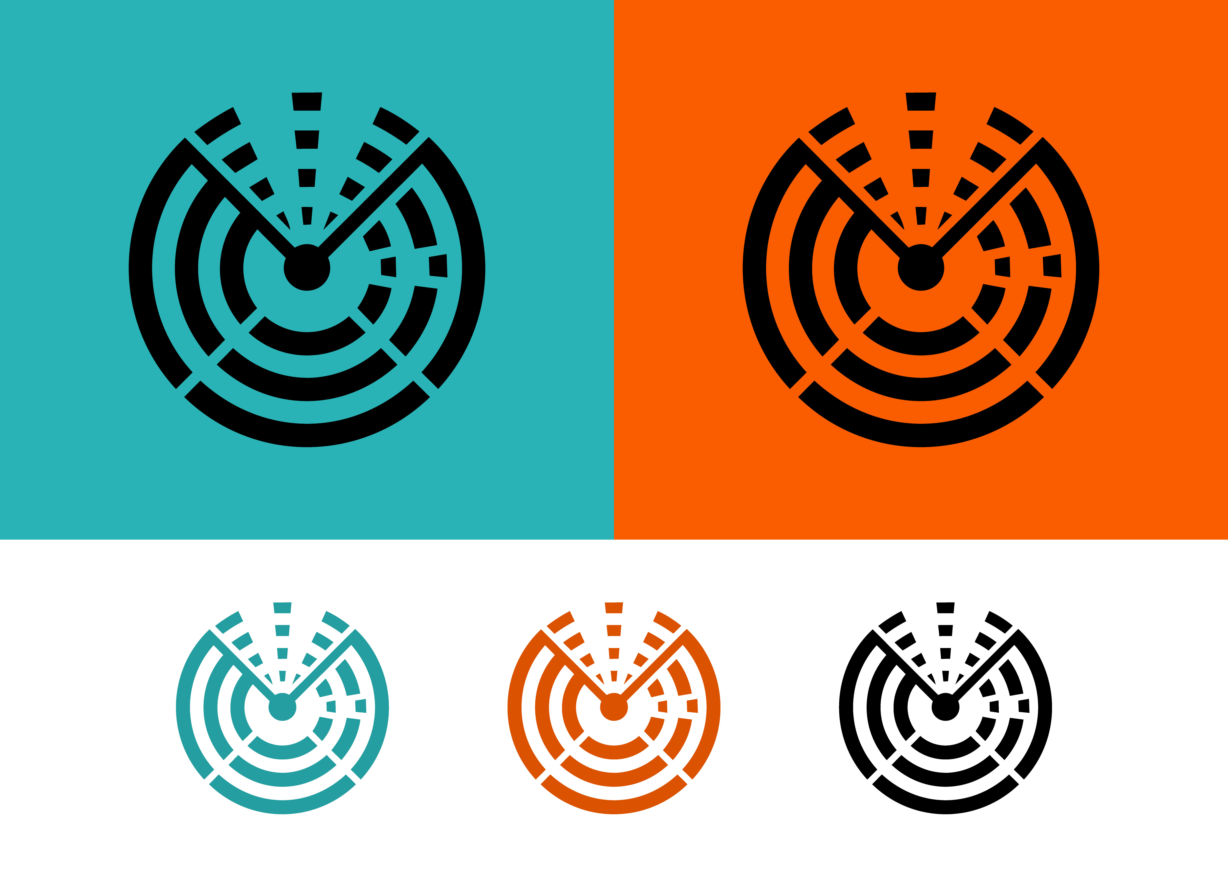 Abstract Weather Map Radar Logo Design Circular Abstract. Graphic by Platinum Monograms ...