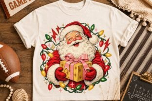 Retro Santa Christmas PNG Shirt Design Graphic by Designova · Creative ...