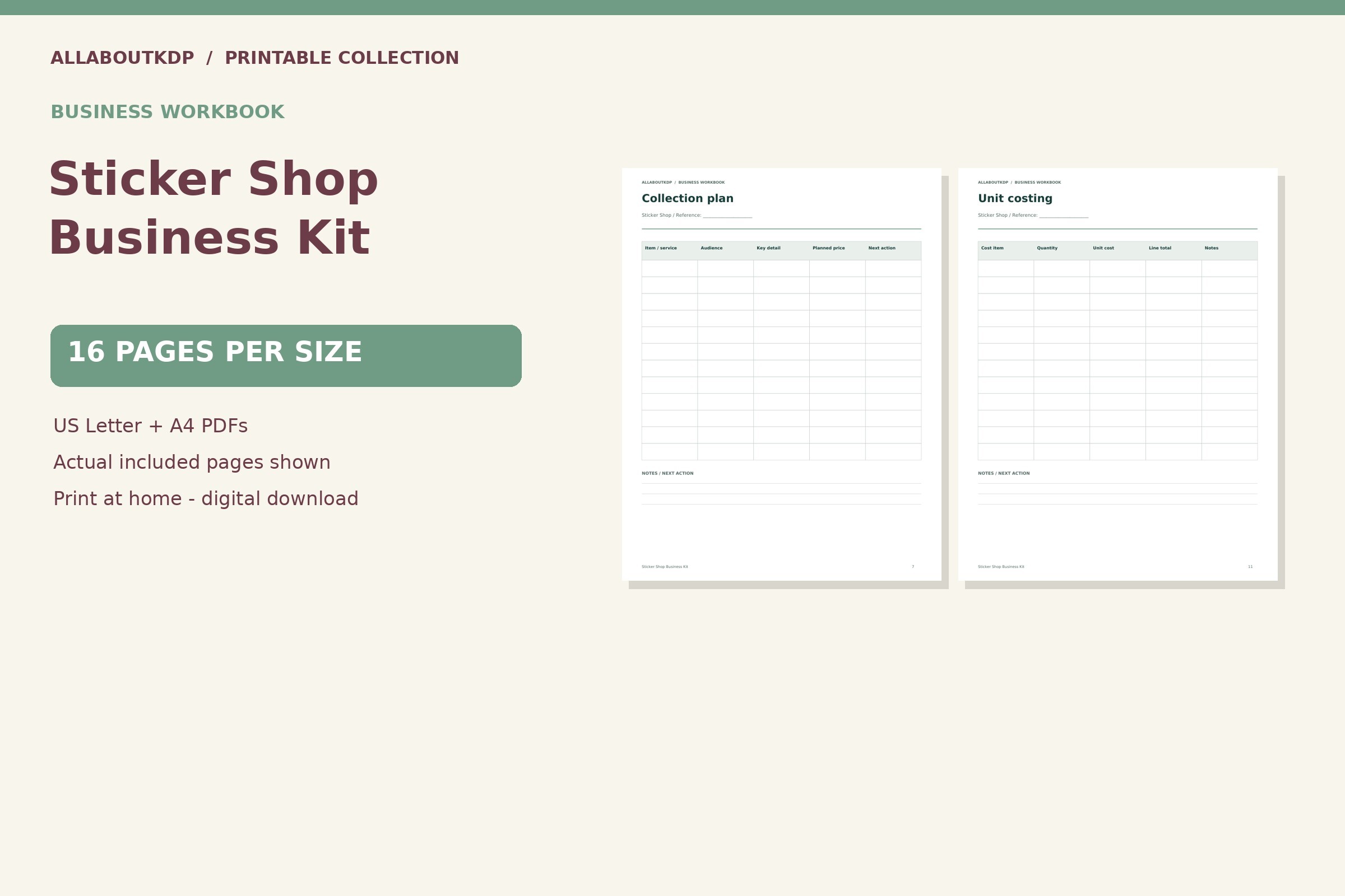 Sop Sticker Design Sticker Shop Business Kit Graphic by allaboutkdp · Creative Fabrica
