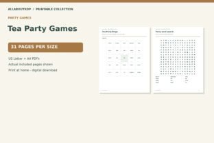 Tea Party Games Graphic by allaboutkdp · Creative Fabrica