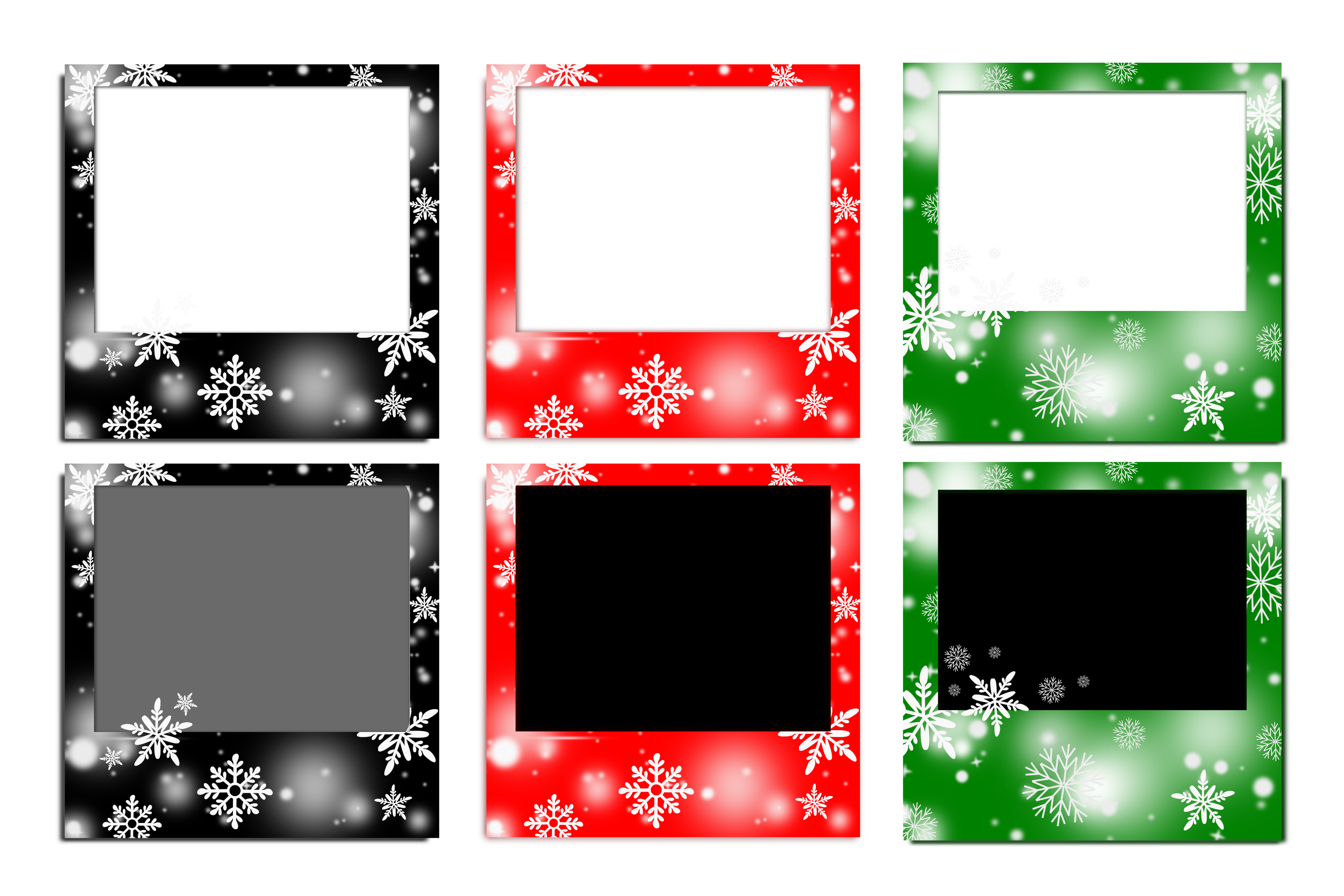 Winter Holiday Photo Frame Template. Graphic by Justnaturephoto_shop ...