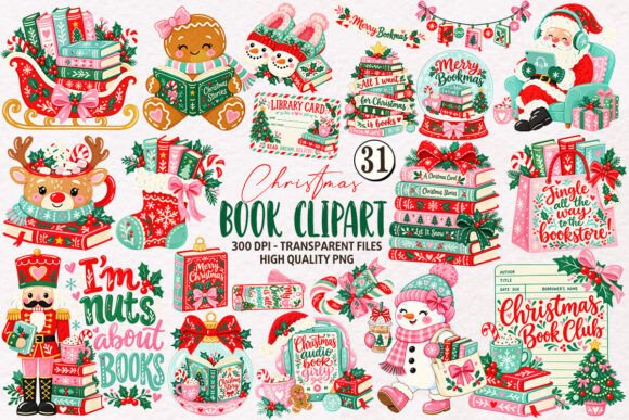Christmas Book Clipart