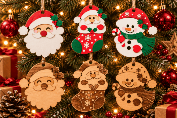 Christmas Laser Cut SVG Bundle laser cut file