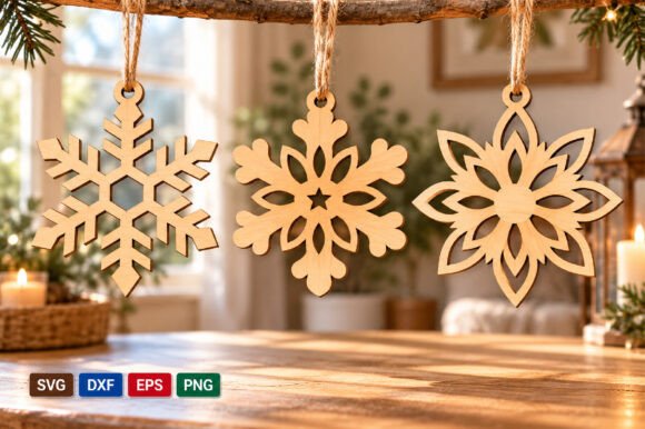 Christmas Snowflake Laser Cut laser cut file