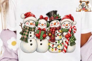 Christmas Snowman Squad PNG Shirt