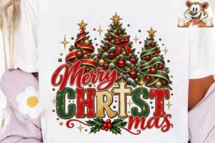 Tree Plan In Graphics Merry Christmas Tree Cross PNG Shirt Graphic by TigerDesigns · Creative ...