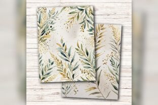 Olive Branch Digital Paper Kit Graphic by Whimsical Art Prints ...