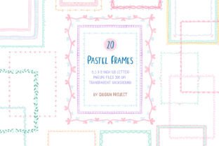 Pastel Frames Clipart Bundle Graphic by qidsign project · Creative Fabrica