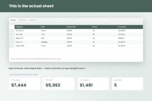 Payroll Tracker Template Graphic by Realtor Templates · Creative Fabrica