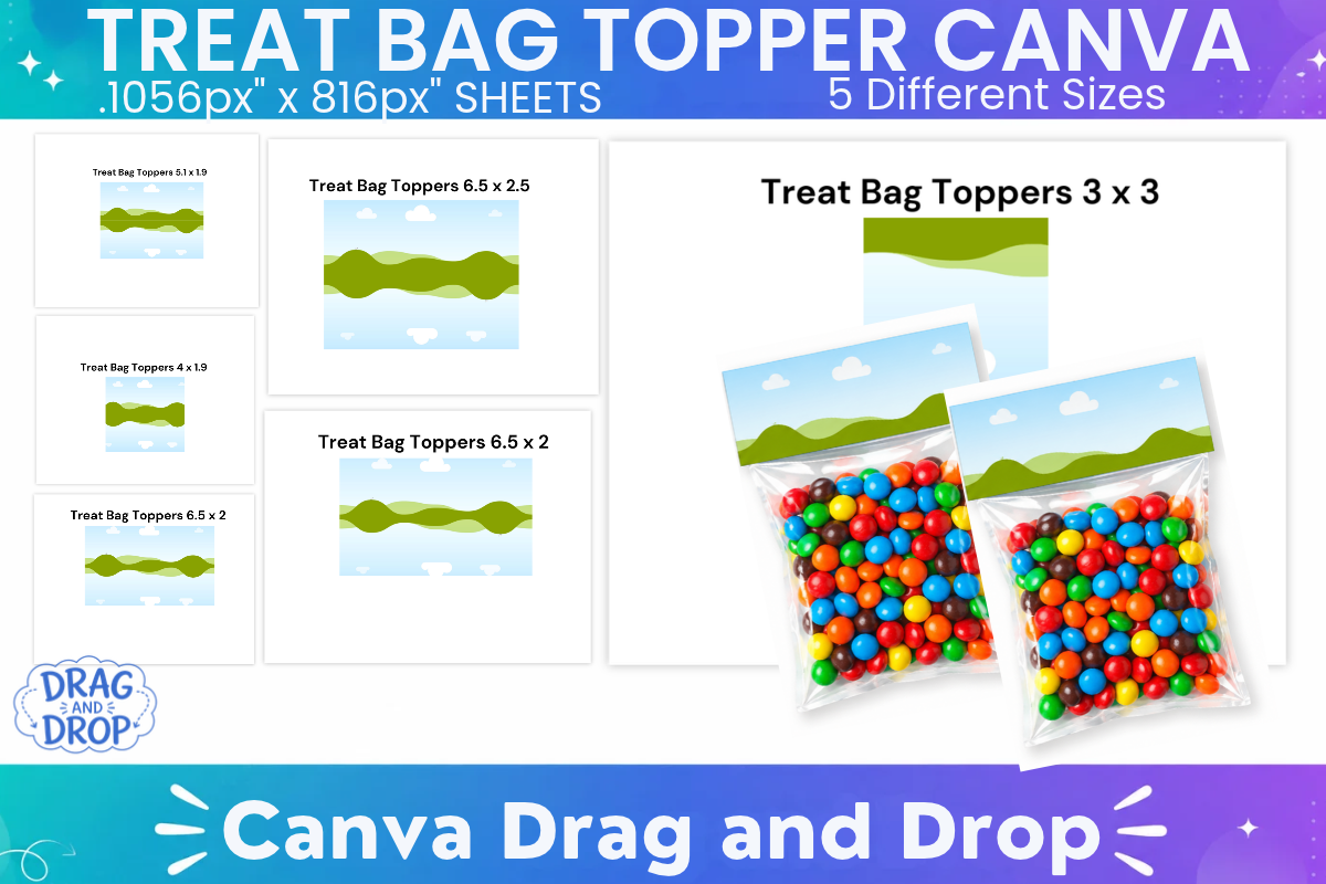 Treat Bag Topper Canva Template Graphic by Creative [Shop] · Creative ...