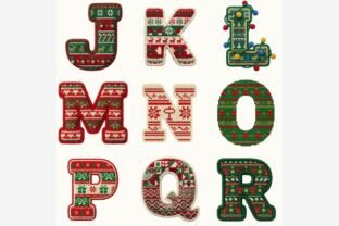 Ugly Christmas Sweater Alphabet PNG Graphic by Tanya Kart · Creative ...