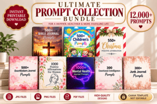 Ultimate Prompt Collection Bundle KDP Graphic by Shumaya · Creative Fabrica