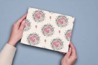 Watercolor Pink Rose Digital Paper Graphic by craftsmaker · Creative ...