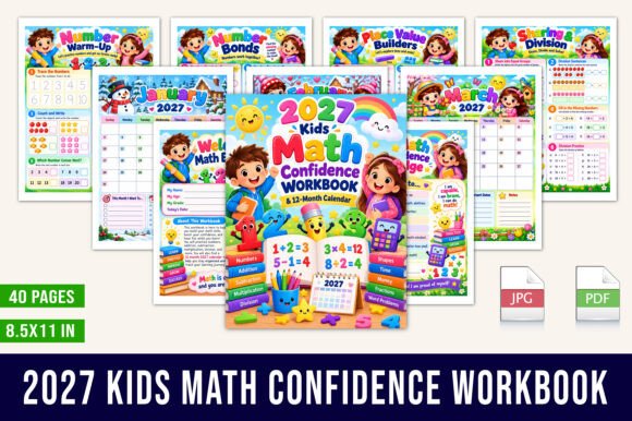 Solving Math Problem Board 📘 2027 Kids Mental Math Workbook Graphic by designmela01 · Creative Fabrica