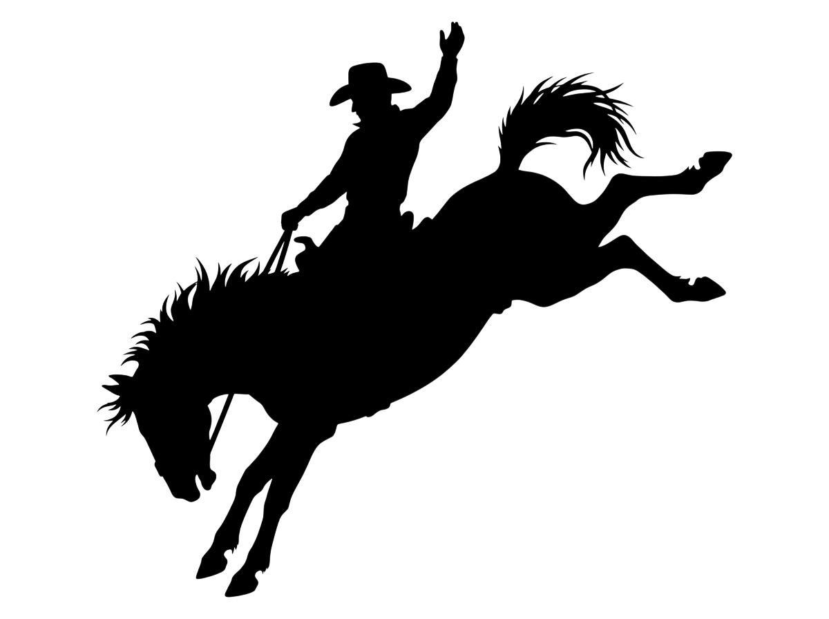Bucking Cowboy Rodeo SVG Vector Design Graphic by Kids_Zone · Creative ...
