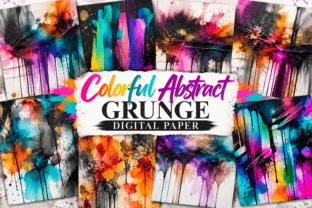 Colorful Abstract Grunge Background Graphic by maidulislammahim2001 ...